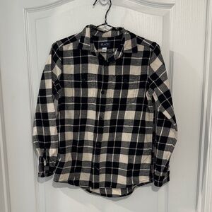 The Children's Place Black and White Plaid boys Shirt